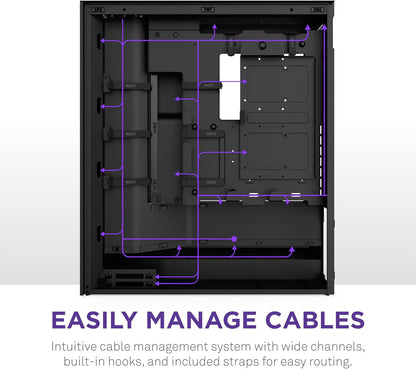 NZXT CM-H72FB-01 H7 Flow ATX Mid-Tower Case Black