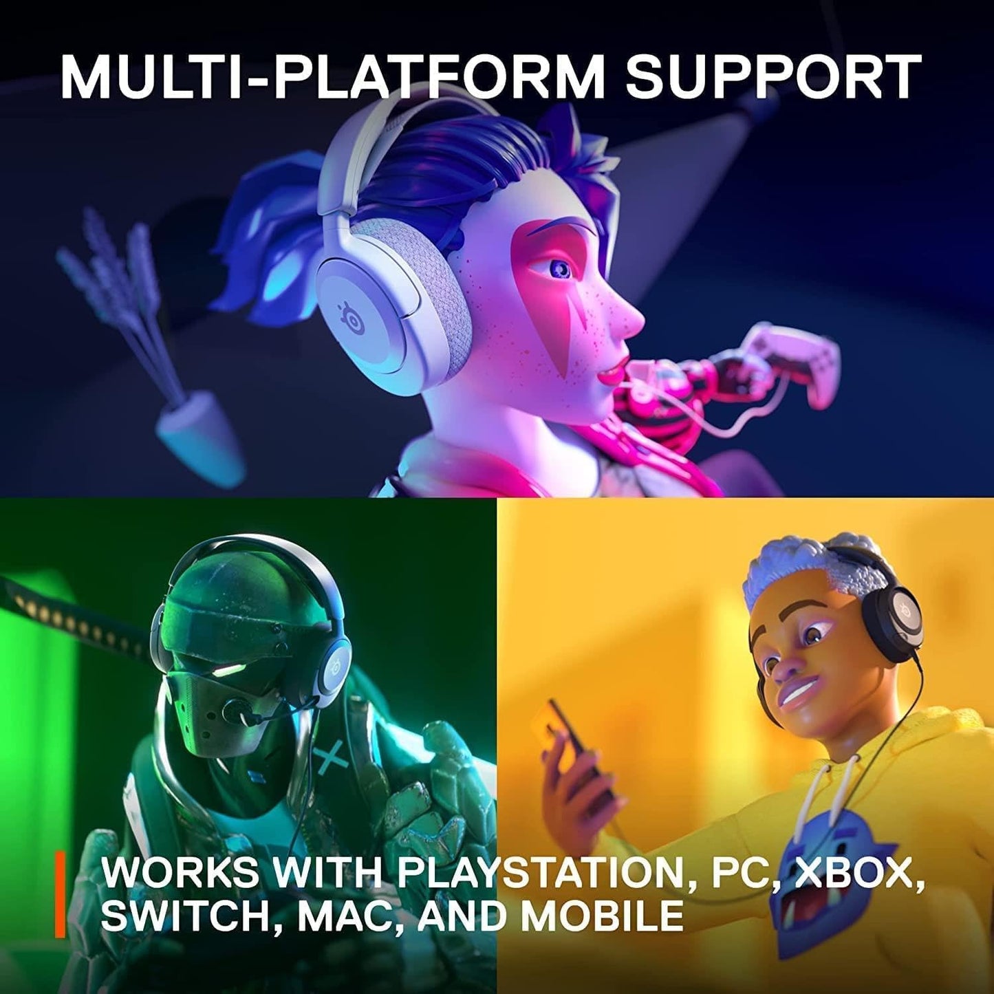 SteelSeries Arctis Nova 1P White Gaming Headset PS5 PC