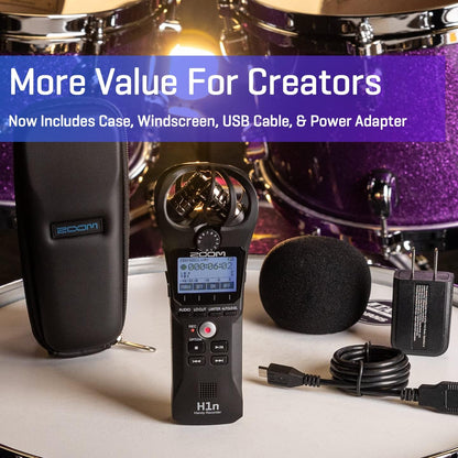 Zoom H1n-VP Handy Recorder 2-Channel Audio