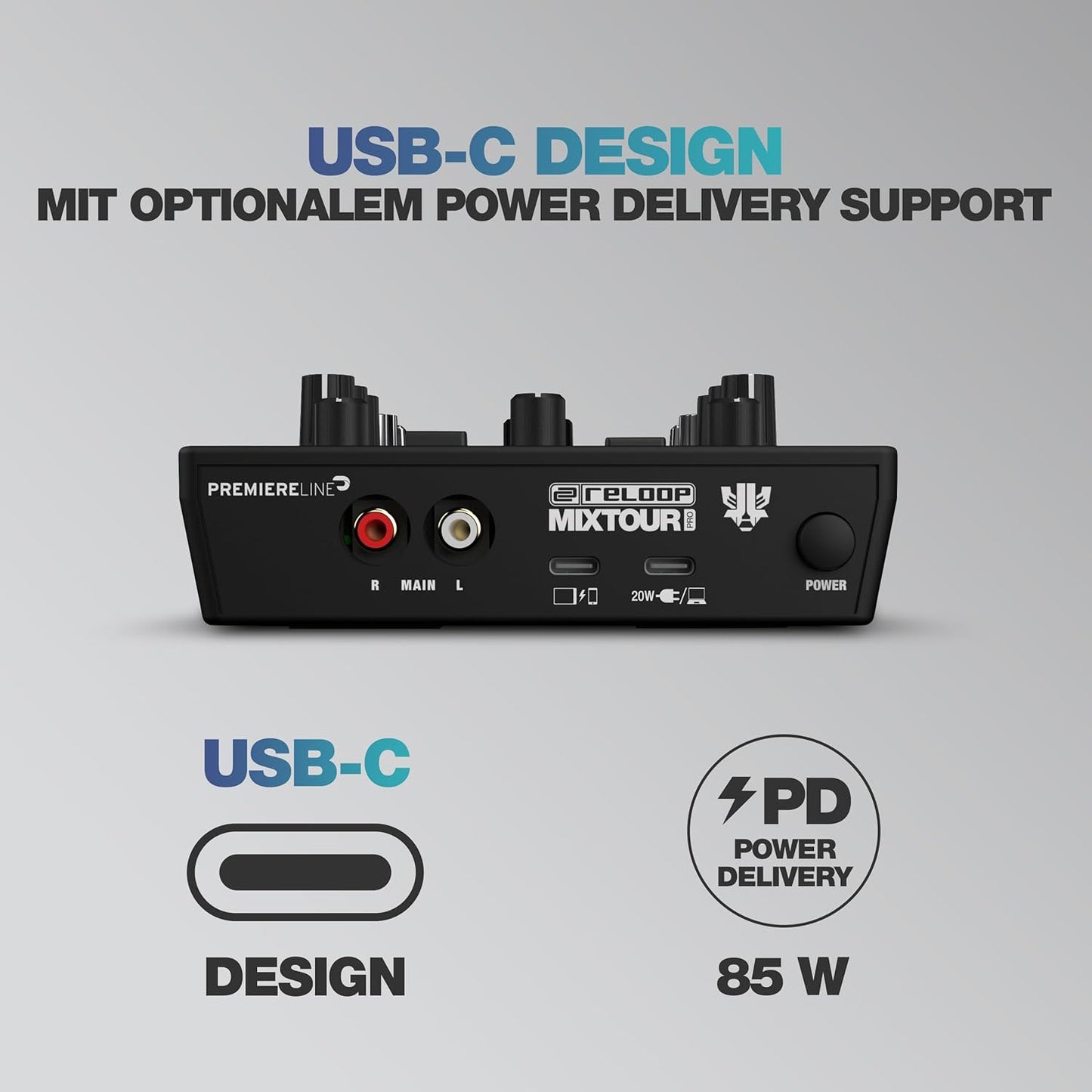 Reloop 246959 Mixtour Pro Ultra-Portable 4-Deck DJ Controller