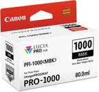 Canon 0545C002 Lucia PRO PFI-1000 Matte Black Ink