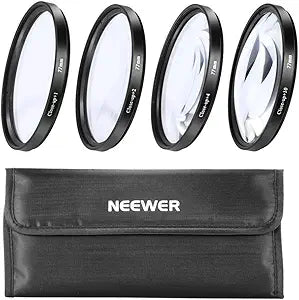 Neewer 77mm Macro Close-Up Lens Set for Canon/All 77mm Lenses
