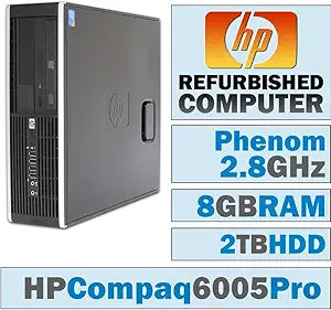 HP 6005 Pro-4bbcab95 SFF Desktop Phenom II 8GB 2TB