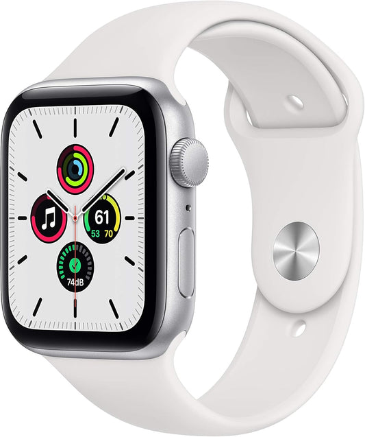 Apple Watch Series SE GPS 44mm Silver Aluminum (Renewed)