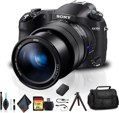 Sony DSCRX10M4 Cyber-Shot Camera Bundle 64GB Accessories Renewed