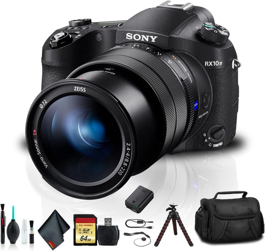 Sony DSCRX10M4 Cyber-Shot Camera Bundle 64GB Accessories Renewed