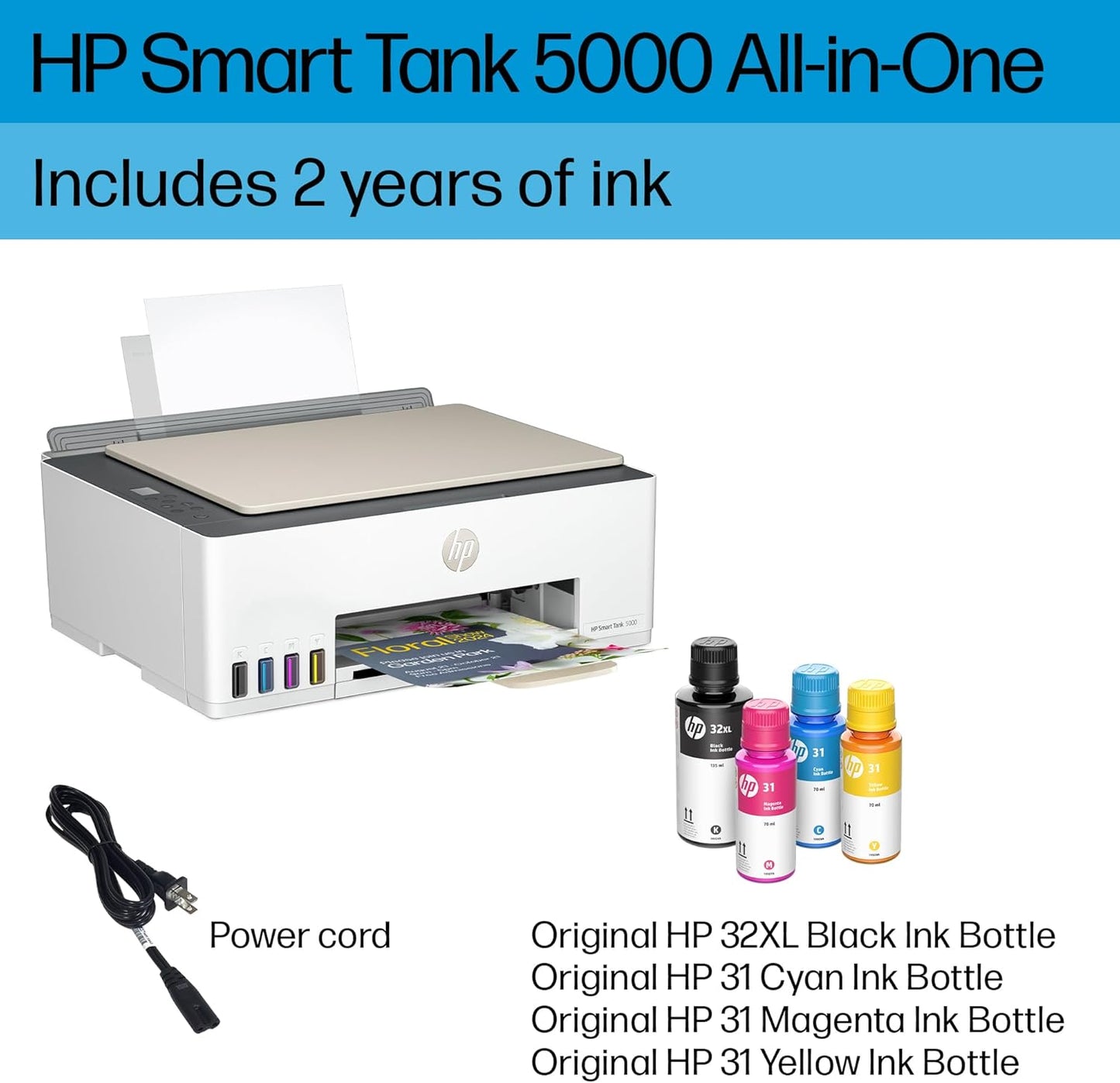 HP 5000 Smart-Tank Wireless Ink-Tank Printer