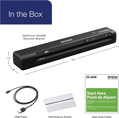 Epson ES-60W Wireless Portable Document Scanner