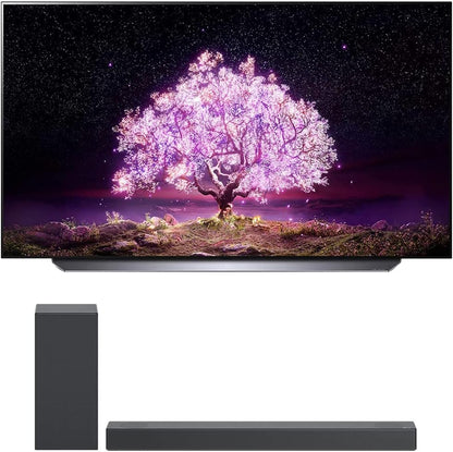 LG E53LGOLED65C1PUB 65" 4K OLED TV Bundle with Soundbar