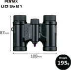 Pentax 61811 UD 9x21 Compact Binoculars - Black