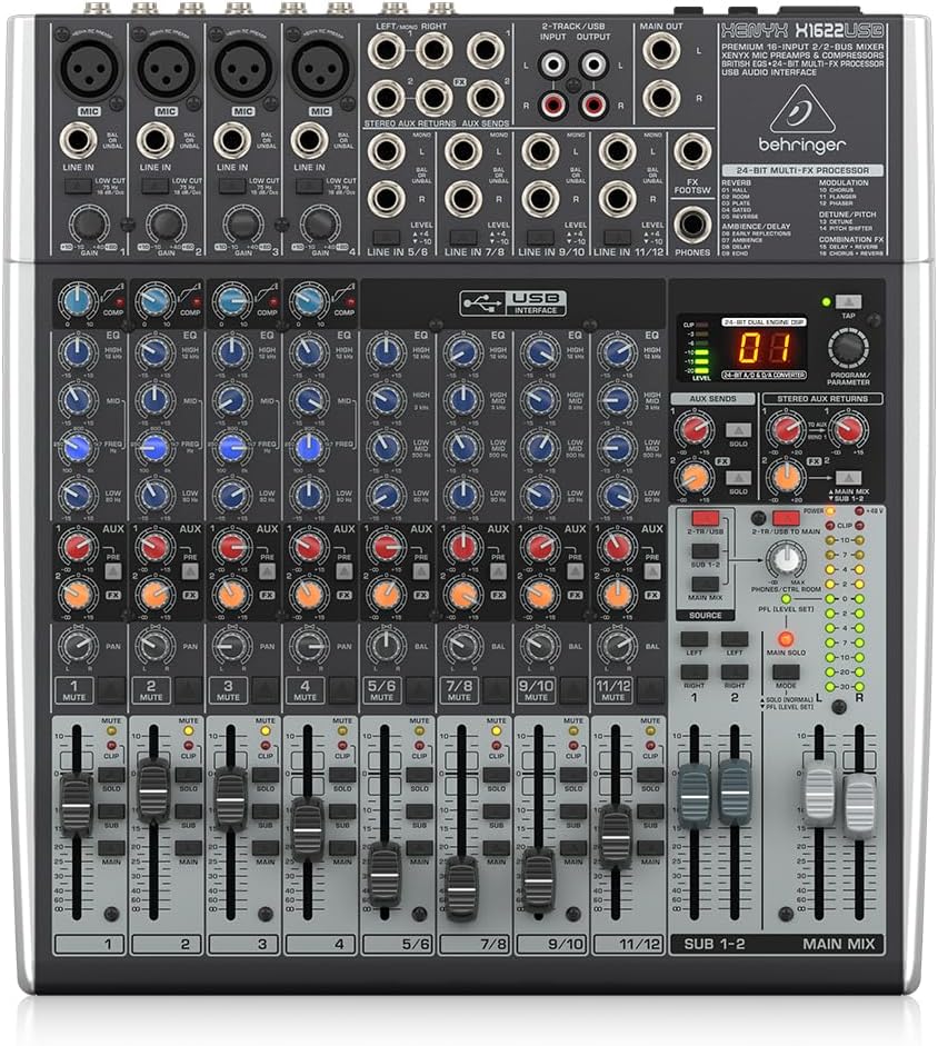 Behringer Xenyx X1622USB 16-Channel USB Mixer