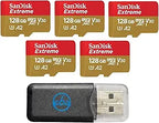 SanDisk 128GB_TF_Extreme Pro DJI Drone MicroSD Card (5-Pack)