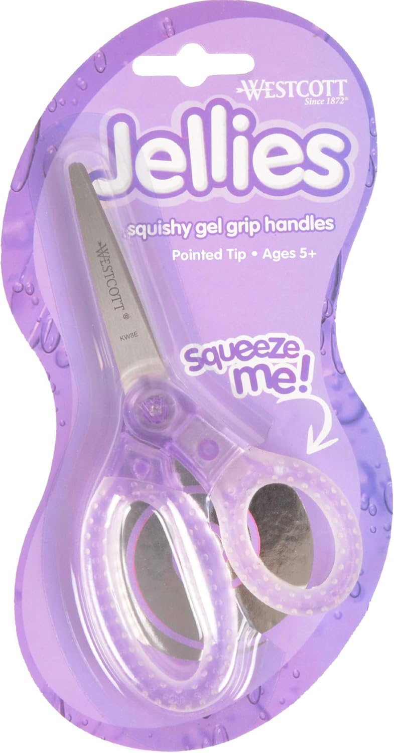 Westcott 67550 Jellies 5" Kids Scissors 12 Pack
