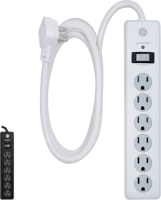 GE 47225 6-Outlet Surge Protector 6ft Cord