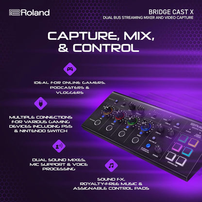 Roland BRIDGECSTX Dual Bus Gaming Mixer Interface