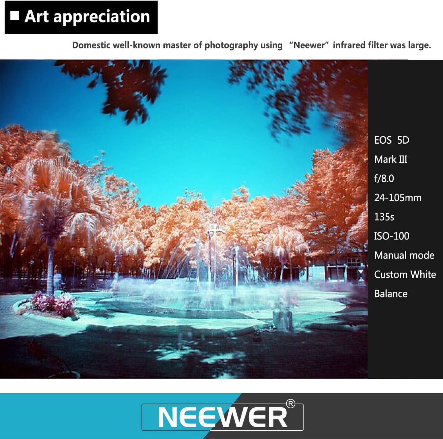 Neewer IR 52MM Infrared Filter Set IR720, IR760, IR850, IR950