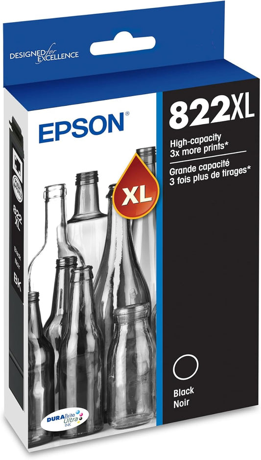 Epson T822XL120-S Black Ink Cartridge High Capacity