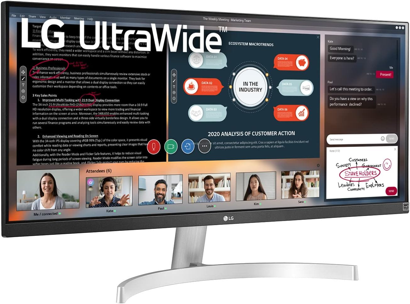 LG 29WN600-W 29-Inch UltraWide FHD Monitor