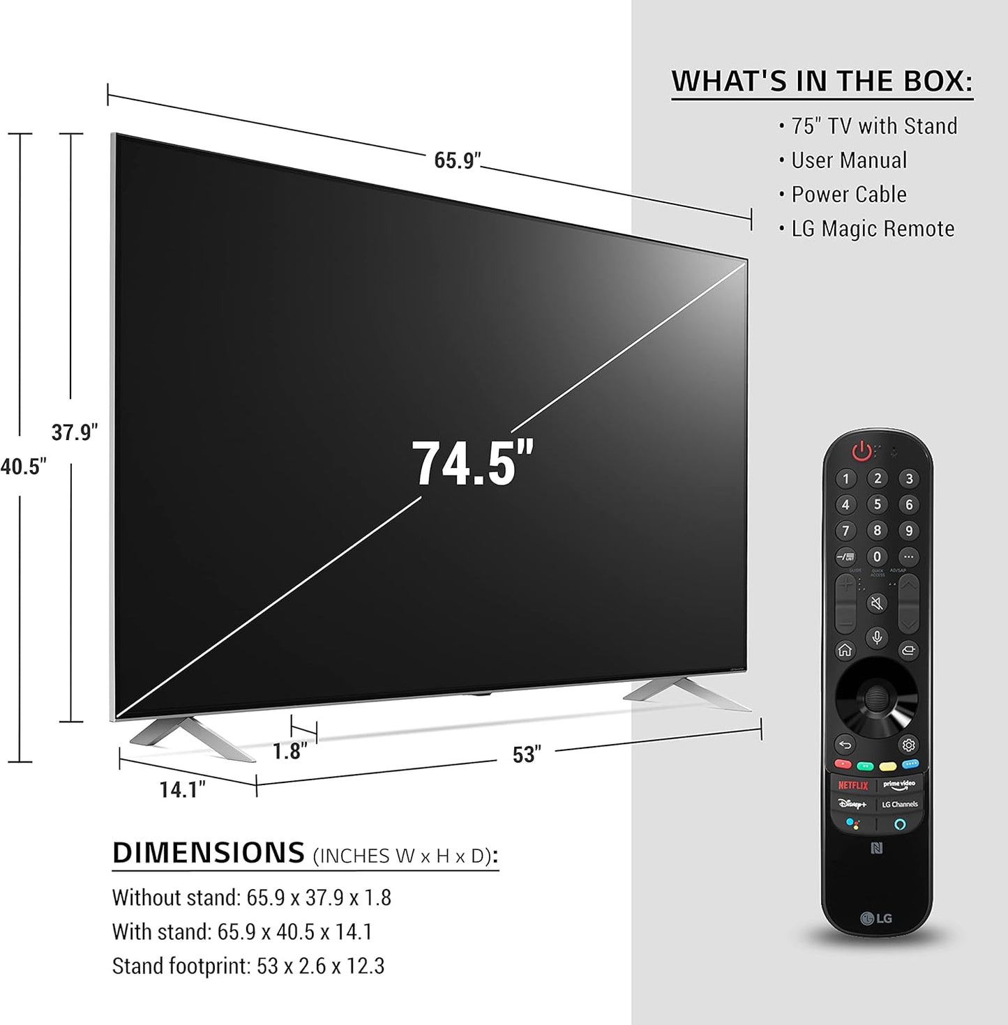 LG 75NANO99UPA 75-inch 8K NanoCell Smart TV (2021)