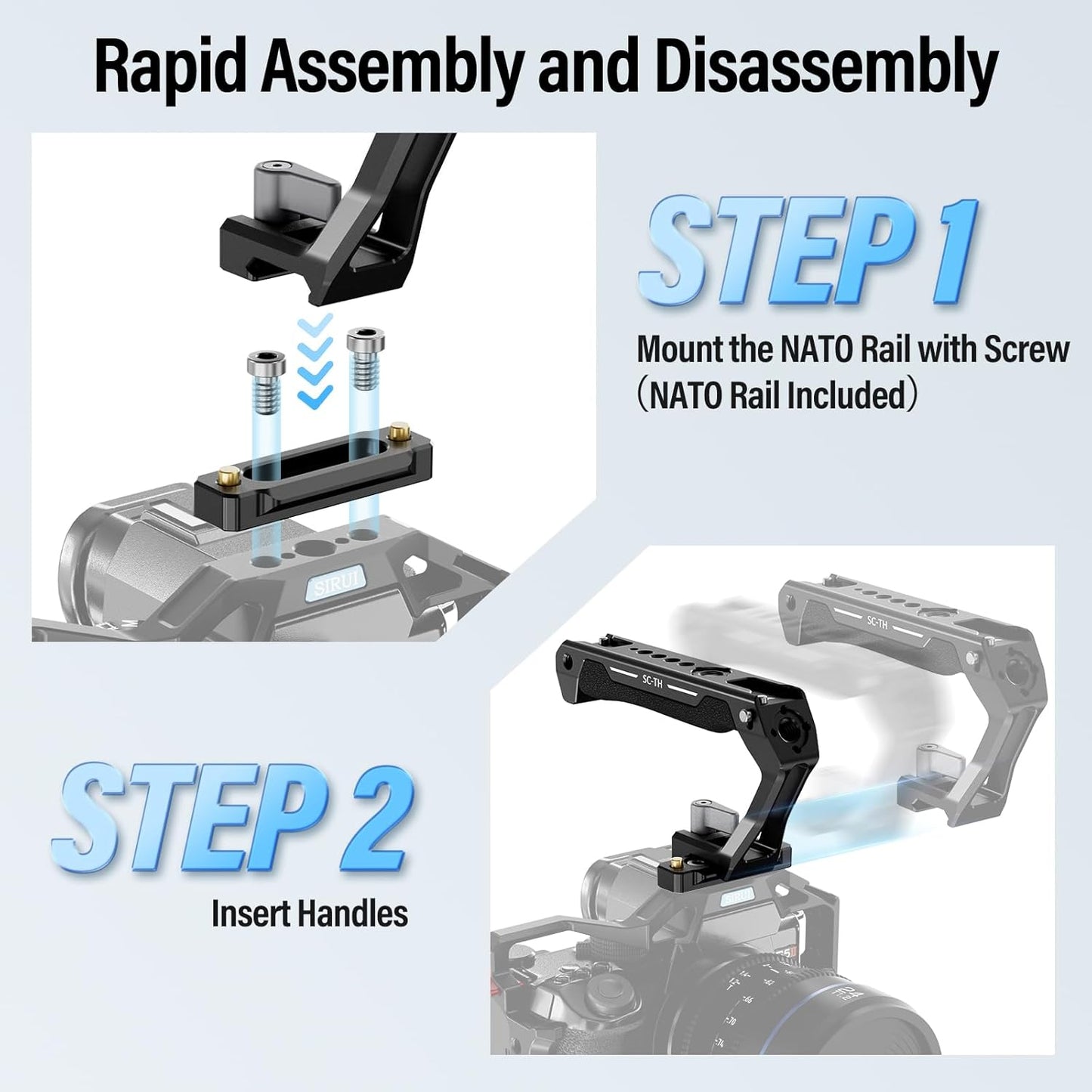 Sirui SC-TH: NATO Top Handle with Quick Release for Camera Cage
