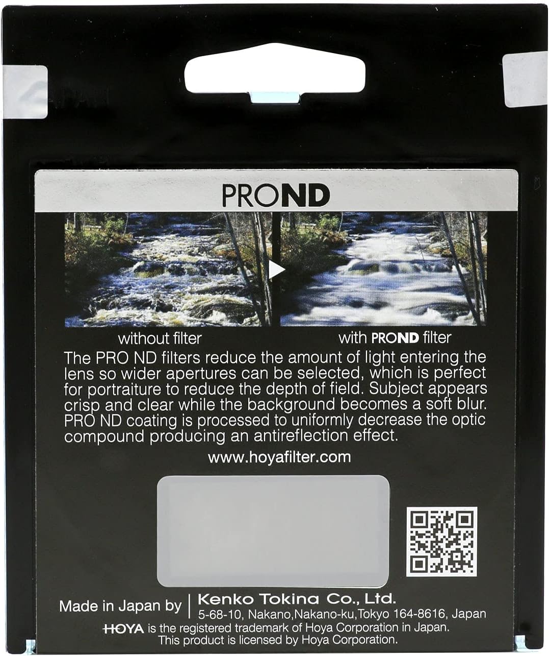 Hoya Pro ND 64 72mm Neutral Density Camera Filter