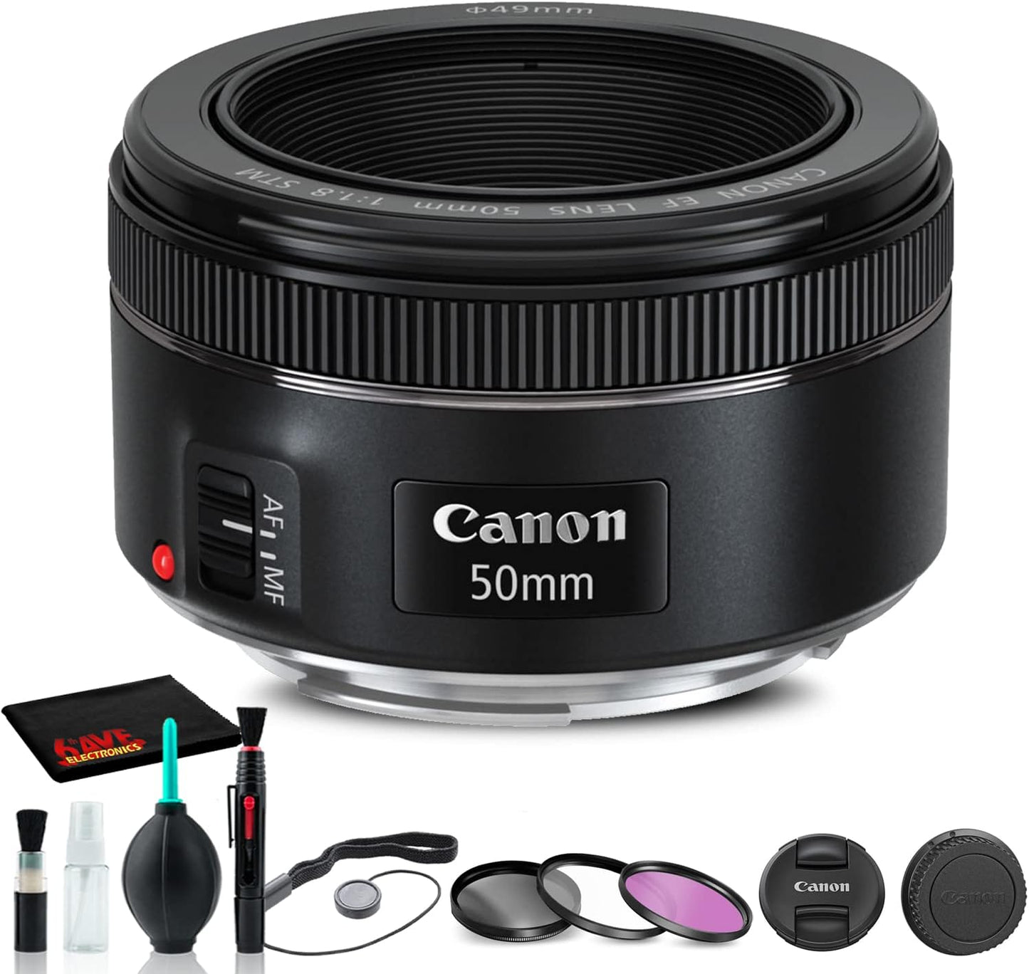 Canon 4515C002 RF 50mm f/1.8 STM Lens Kit Renewed