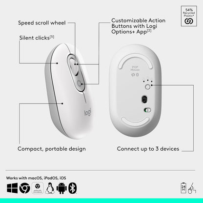 Logitech 920-013104 POP ICON Combo Off-White