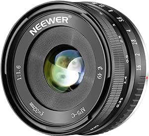 Neewer 10093505 32mm F/1.6 Sony E-Mount Manual Focus Lens