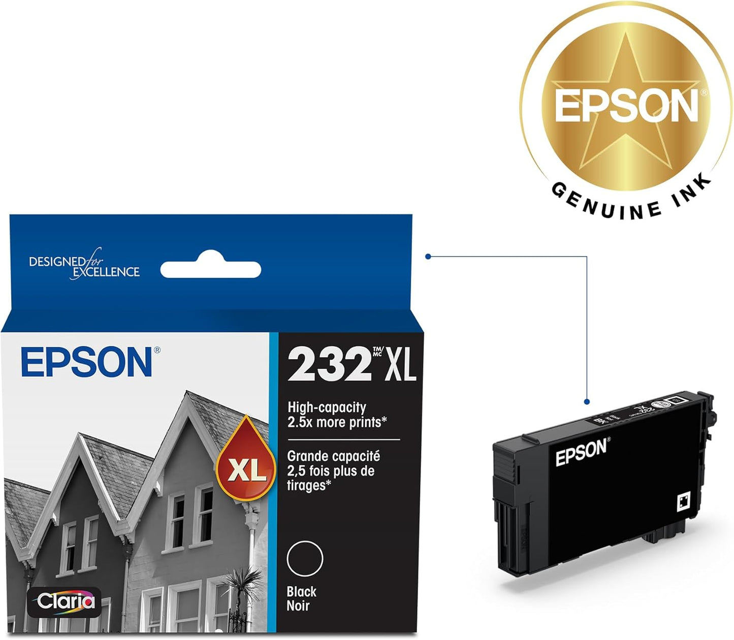 Epson T232XL120-S 232 High Capacity Black Ink Cartridge