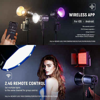 Neewer MS60 LED Video Light with App Control