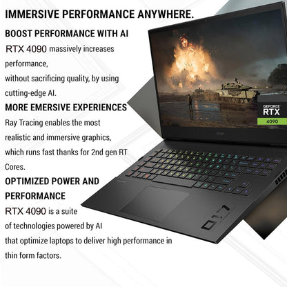 HP TPN-Q266 OMEN 17.3" QHD RTX 4090 Gaming Laptop