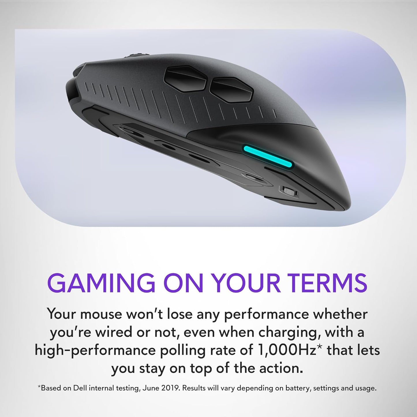 Alienware AW610M Wireless Gaming Mouse - Dark Side of the Moon