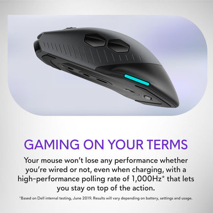 Alienware AW610M Wireless Gaming Mouse - Dark Side of the Moon