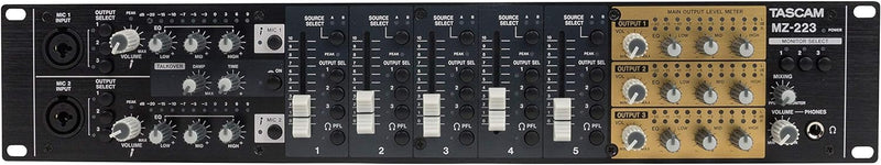 Tascam MZ-223 7-Channel 3-Zone Rackmount Audio Mixer — main product image