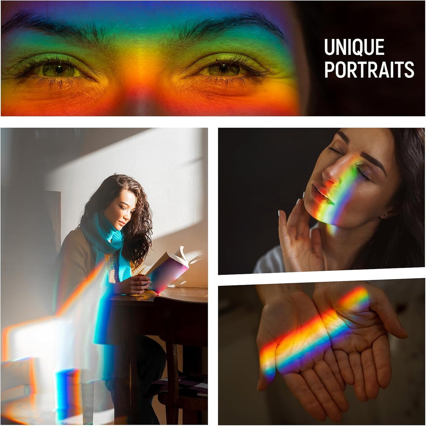 Neewer 6 Inch Triangular Prism Set K9 Crystal Glass