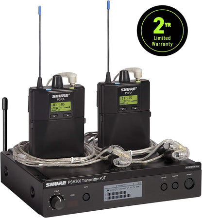 Shure P3TRA215TWP-G20 - PSM300 Wireless In-Ear Monitor System