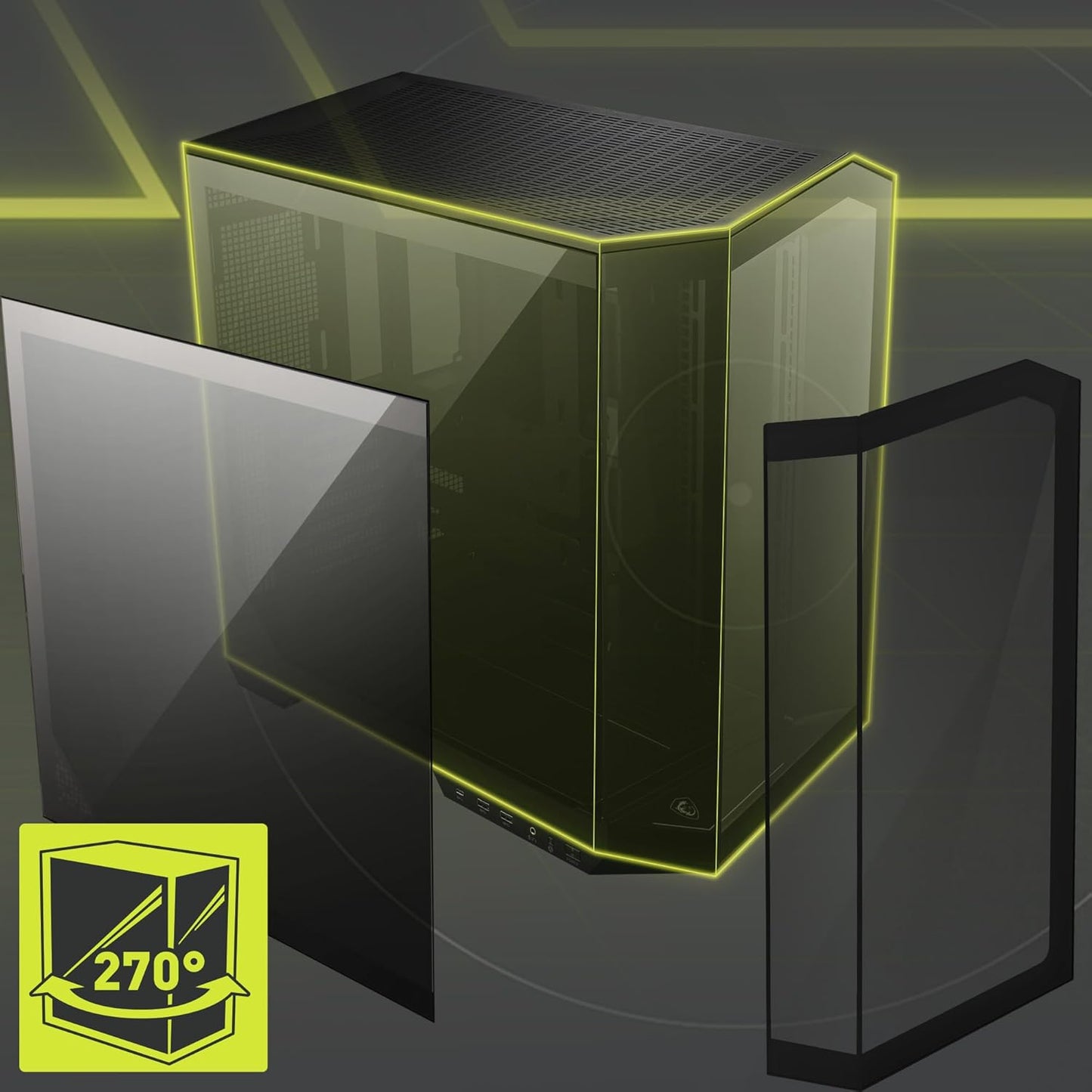 MSI PANO100LPZ MAG PANO 100L PZ Premium Gaming PC Case
