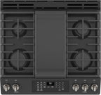 GE JGS760FPDS Profile 5.6 Cu. Ft. Slide-In Gas Range with Air Fry