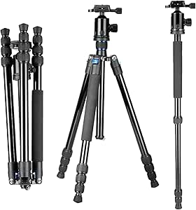 Neewer 10089029 64" Tripod Monopod Ball Head Blue