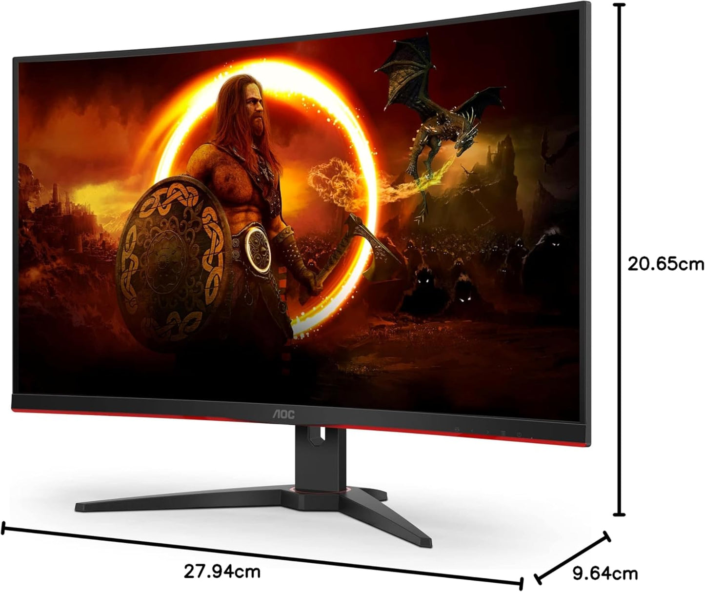 AOC C32G2ZE 32" 240Hz Curved Gaming Monitor