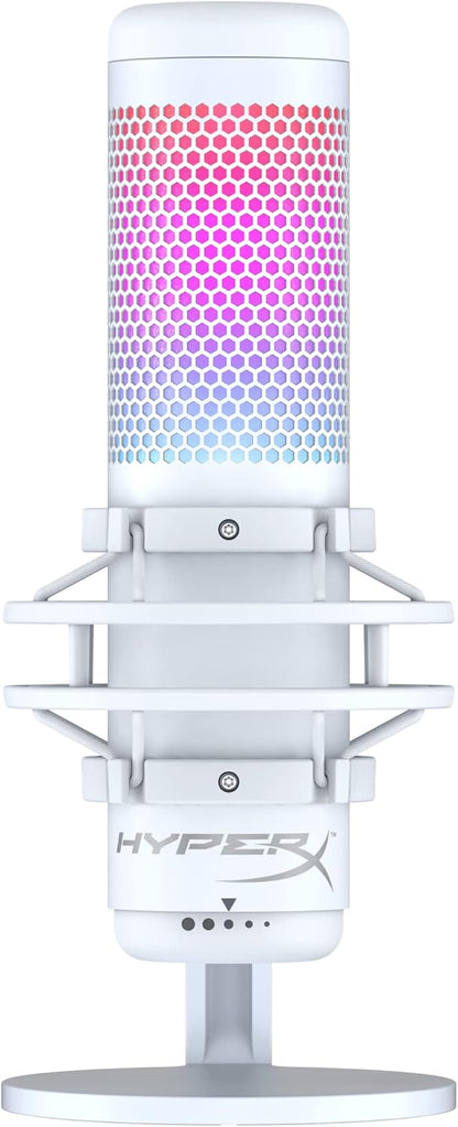 HyperX 519P0AA QuadCast S RGB USB Microphone - White