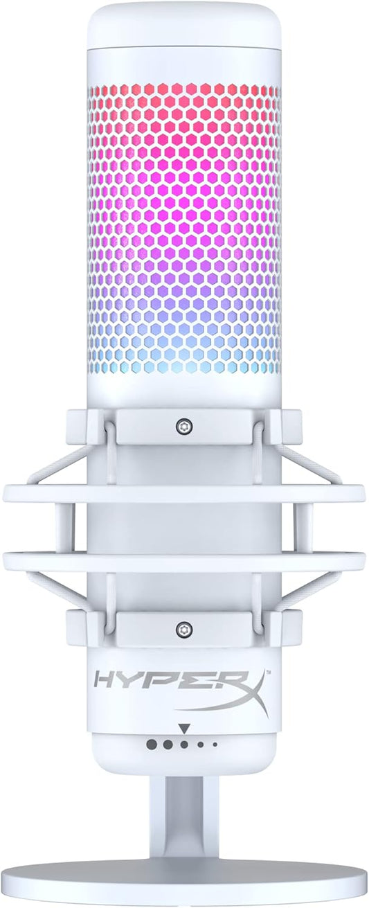 HyperX 519P0AA QuadCast S RGB USB Microphone - White