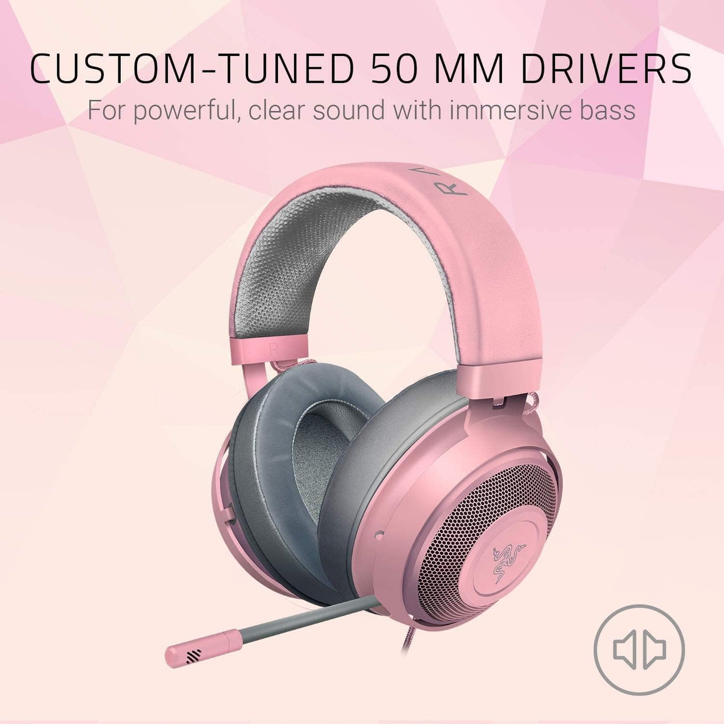 Razer RZ04-02830300-R3M1 Kraken Quartz Pink Gaming Headset