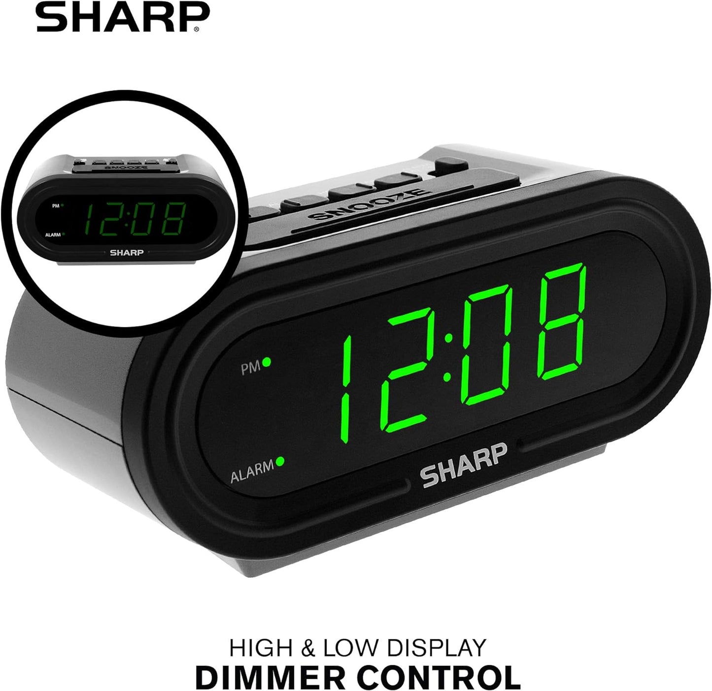 Sharp Digital Alarm Clock AccuSet - Easy Set