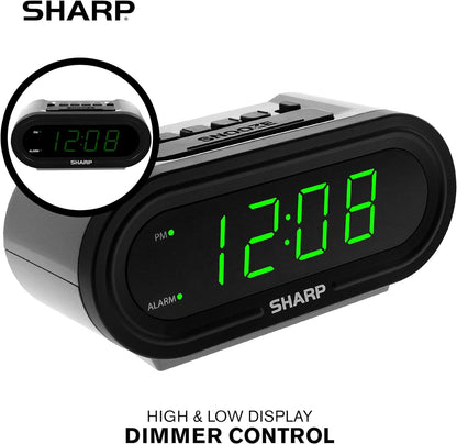 Sharp Digital Alarm Clock AccuSet - Easy Set