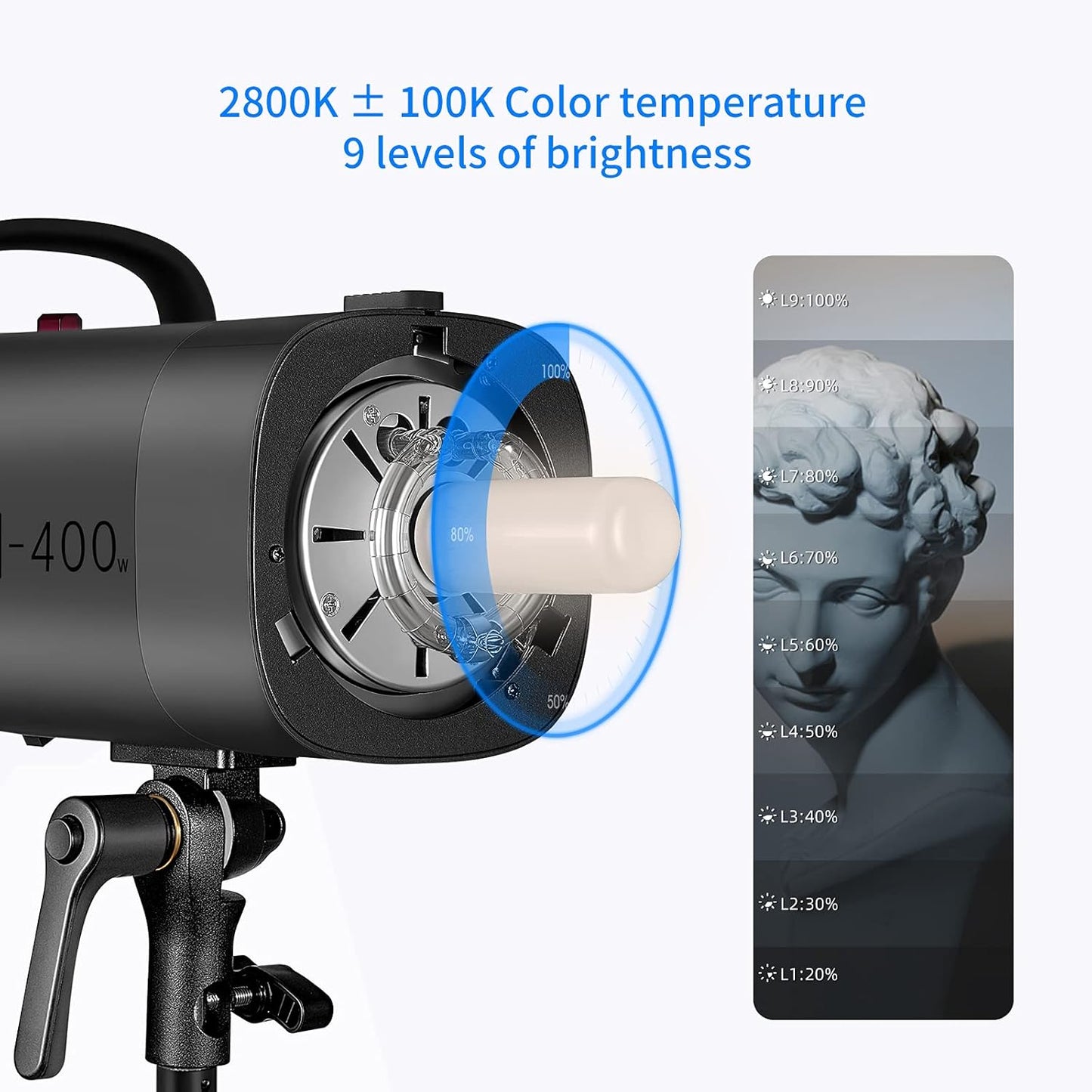 Neewer 10099483 400W Studio Strobe Flash Monolight