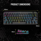Corsair CH-9189014-NA K70 Pro Mini Wireless RGB Gaming Keyboard