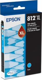 Epson T812XL220-S 812 Cyan High Capacity Ink Cartridge