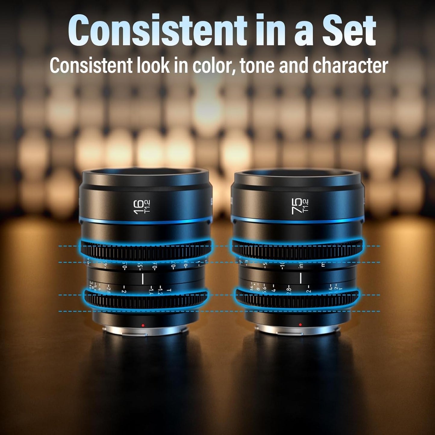 Sirui MS16L-B 16mm T1.2 Cine Lens - L Mount - Night Walker Series