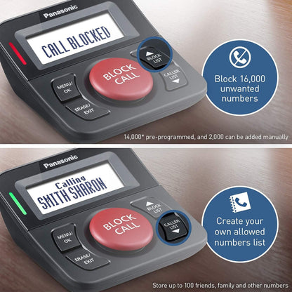Panasonic Call Blocker KX-TGA760B for Landline Phones